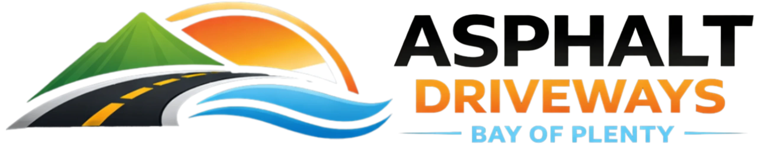Asphalt Driveways Bay Of Plenty Logo Black Background Version